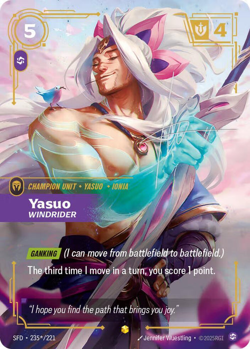 Yasuo - Windrider (Signature) - Spiritforged (SPF) (235*/221)