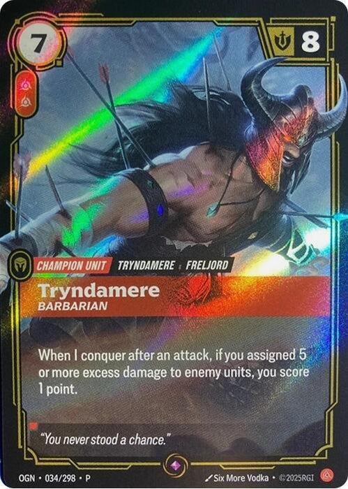 Tryndamere, Barbarian - Riftbound Organized Play Promotional Cards (OPP) (034/298)