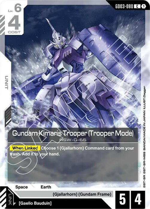 Gundam Kimaris Trooper (Trooper Mode) - Steel Requiem (GD03-080)