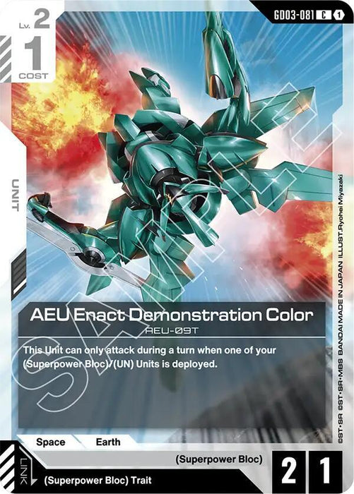 AEU Enact Demonstration Color - Steel Requiem (GD03-081)