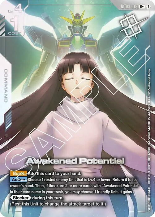 Awakened Potential (Store Tournament Winner Pack 03) - Gundam Promotional Cards (GCG-PR)