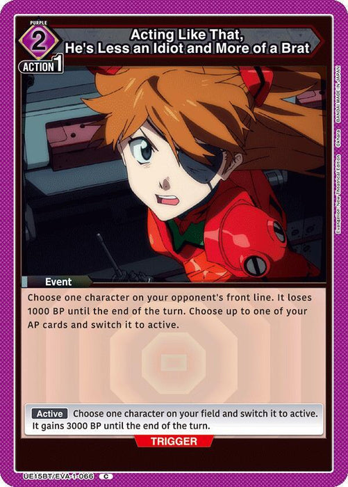 Acting Like That, He's Less an Idiot and More of a Brat (066) - UE15BT: Evangelion: New Theatrical Edition (UE15BT)