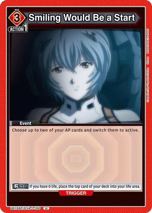 Smiling Would Be a Start (100) - UE15BT: Evangelion: New Theatrical Edition (UE15BT)