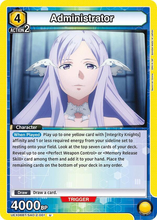 Administrator (001) - UEX06BT: Sword Art Online Vol.2 (UEX06BT)