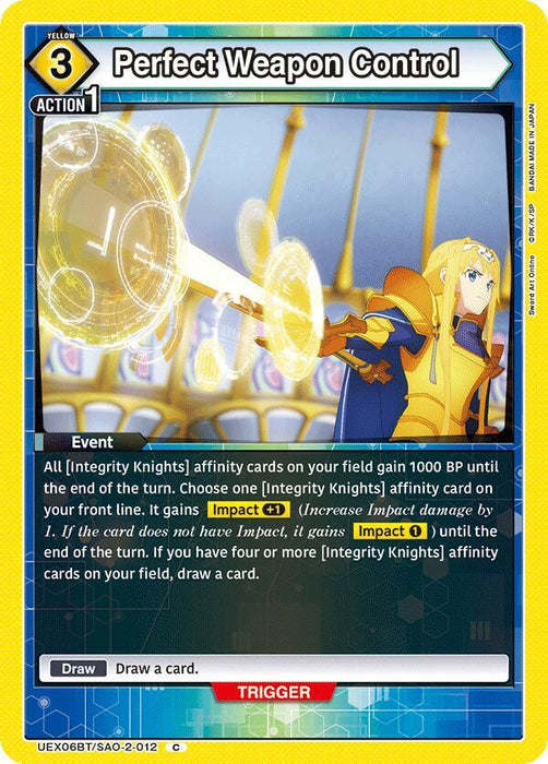 Perfect Weapon Control (012) - UEX06BT: Sword Art Online Vol.2 (UEX06BT)