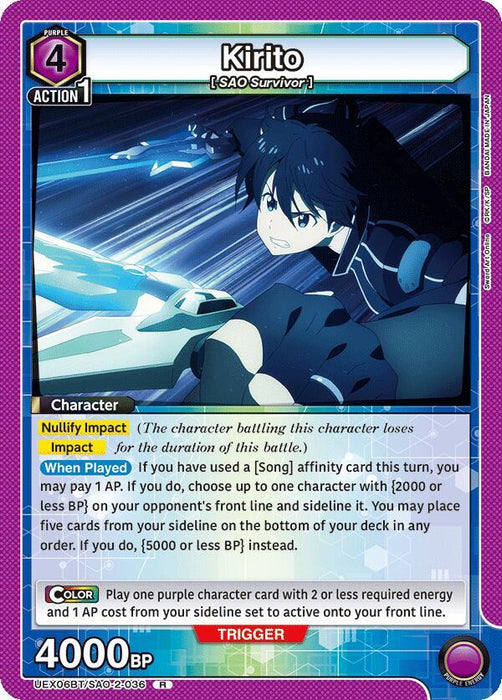 Kirito (036) - UEX06BT: Sword Art Online Vol.2 (UEX06BT)