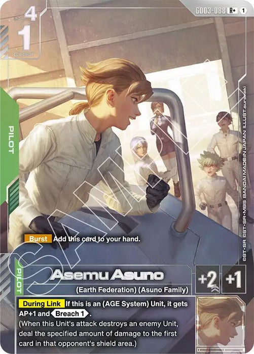 Asemu Asuno (R+) - Steel Requiem (GD03-088)
