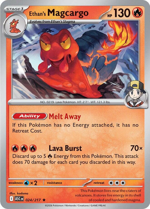 Ethan's Magcargo (024/217) [Mega Evolution: Ascended Heroes]