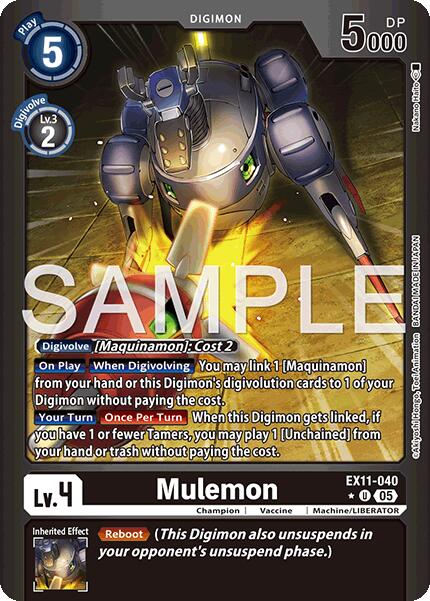 Mulemon [EX11-040] (Limited Foil) [Dawn of Liberator]