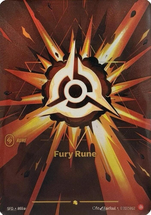 Fury Rune (Alternate Art) - Spiritforged (SPF) (R01a)