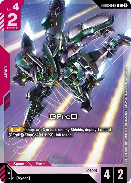 GFreD (Premium Card Collection Gundam Assemble) - Gundam Promotional Cards (GCG-PR) (GD03-048)
