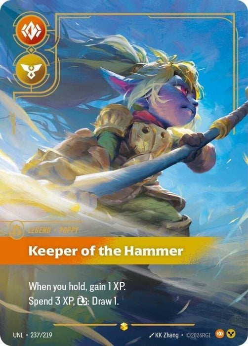 Poppy - Keeper of the Hammer (237/219) (Overnumbered) - Unleashed (UNL)