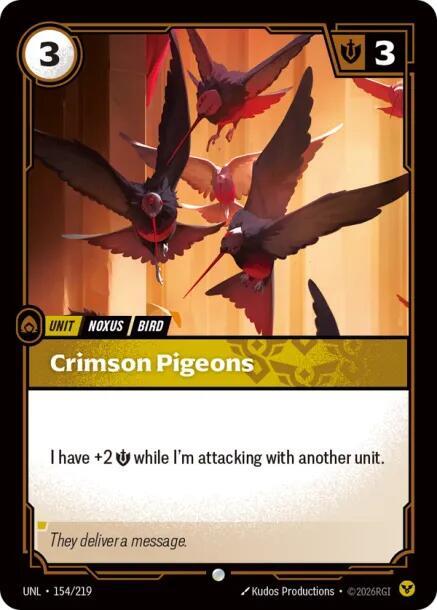 Crimson Pigeons - Unleashed (UNL) (154/219)