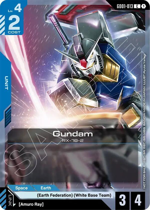 Gundam (GD01-013) (WCS26-27 Participation Pack Vol.1) - Gundam Promotional Cards (GCG-PR)