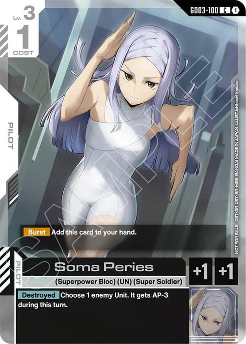 Soma Peries (WCS26-27 Participation Pack Vol.1) - Gundam Promotional Cards (GCG-PR) (GD03-100)