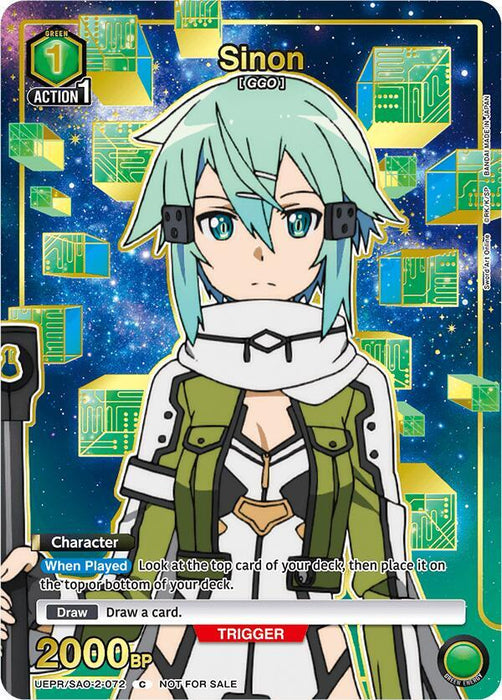Sinon (072) (Gold) - Union Arena Promotion Cards (UEPR)