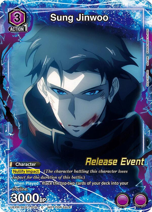 Sung Jinwoo (016) (Release Event Participation) - UE17BT: SOLO LEVELING Release Event Cards (UE17BT_RE)