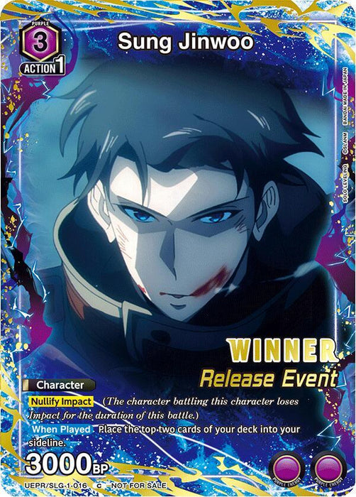 Sung Jinwoo (016) (Release Event Winner) - UE17BT: SOLO LEVELING Release Event Cards (UE17BT_RE)