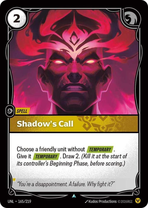 Shadow's Call - Unleashed (UNL) (165/219)