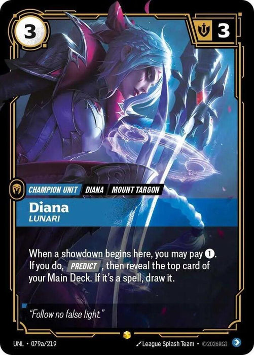 Diana - Lunari (Alternate Art) - Unleashed (UNL) (079a/219)