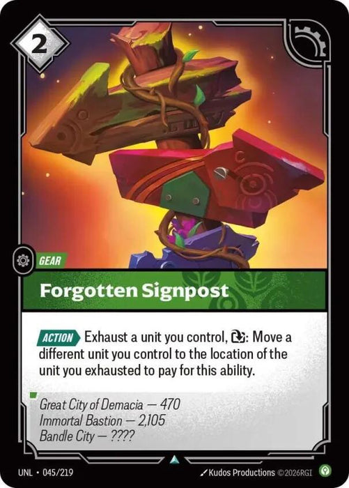 Forgotten Signpost - Unleashed (UNL) (045/219)