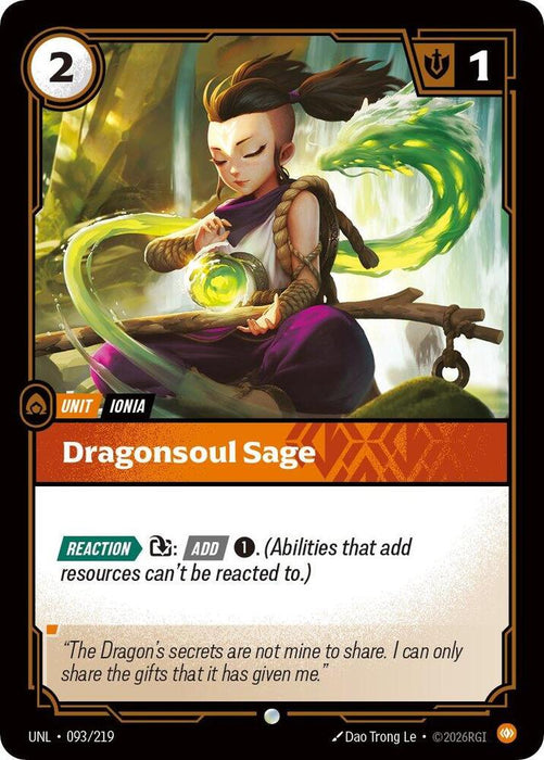 Dragonsoul Sage - Unleashed (UNL) (093/219)