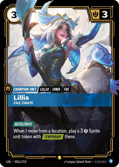 Lillia - Fae Fawn (Alternate Art) - Unleashed (UNL) (082a/219)