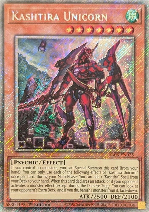 Kashtira Unicorn (Platinum Secret Rare) [RA05-EN025] Platinum Secret Rare