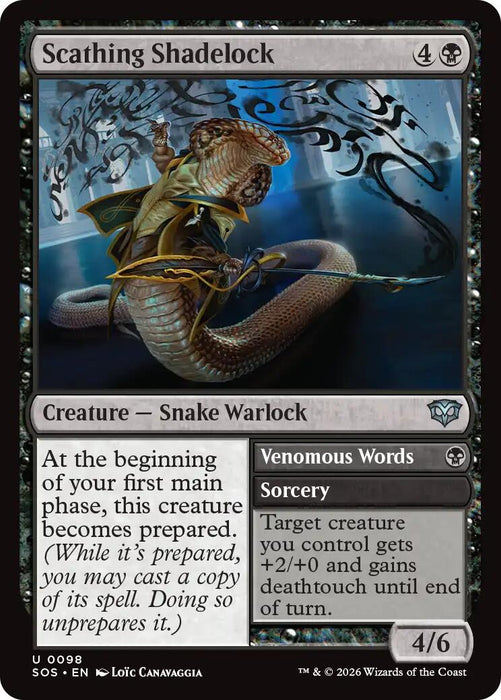 Scathing Shadelock [Secrets of Strixhaven]