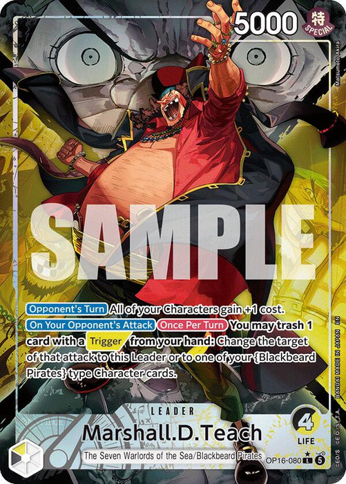 Marshall.D.Teach (Alternate Art) [The Time of Battle]