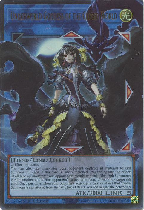 Underworld Goddess of the Closed World [BLGG-EN144] Ultra Rare