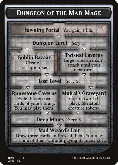 Dungeon of the Mad Mage // Tomb of Annihilation Double-Sided Token [Dungeons & Dragons: Adventures in the Forgotten Realms Tokens]
