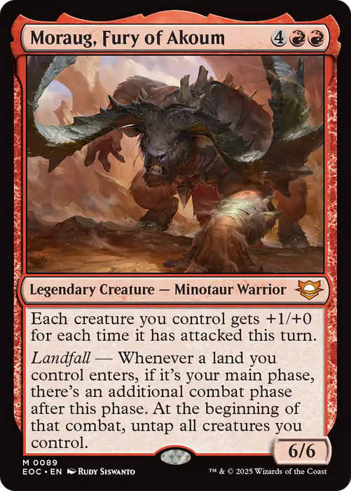 Moraug, Fury of Akoum [Edge of Eternities Commander]