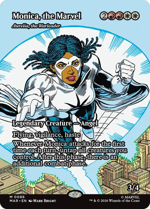 Monica, the Marvel - Aurelia, the Warleader (Borderless) [Marvel Universe: Eternal-Legal]