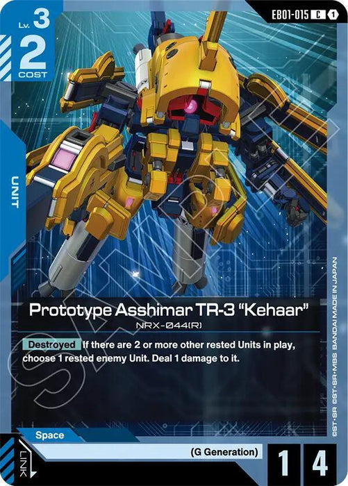 Prototype Asshimar TR-3 "Kehaar" - Eternal Nexus (EB01-015)