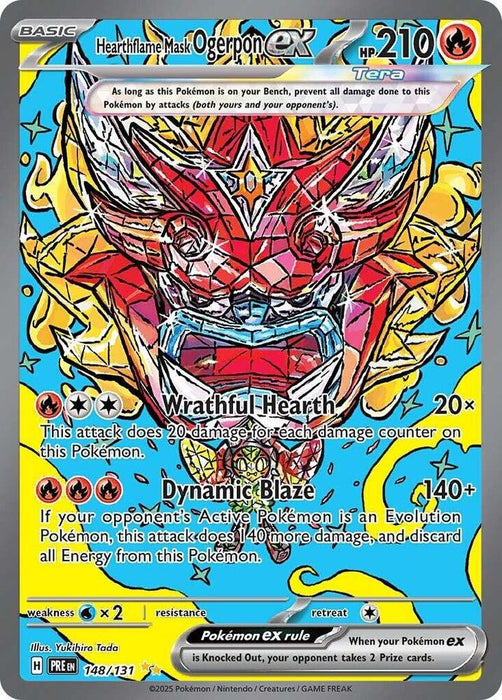 Hearthflame Mask Ogerpon ex (148/131) [Scarlet & Violet: Prismatic Evolutions]