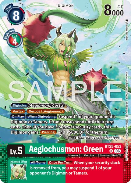 Aegiochusmon: Green [BT25-053] (Event Pack 10) [Dual Revolution]