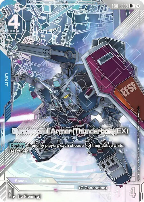 Gundam Full Armor (Thunderbolt) (EX) (U+) - Eternal Nexus (EB01-009)