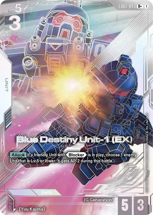 Blue Destiny Unit-1 (EX) (R+) - Eternal Nexus (EB01-043)