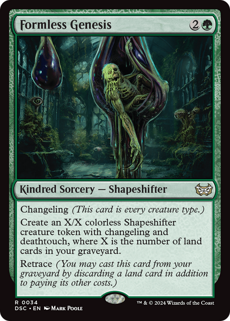 Formless Genesis [Duskmourn: House of Horror Commander]  Legendary  Collectables