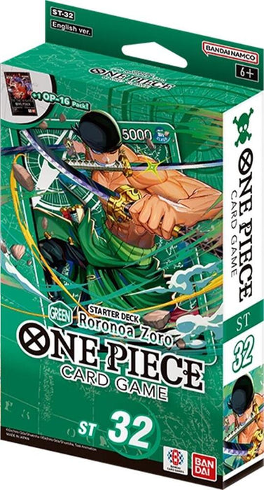 One Piece Card Game - Starter Deck: Green Roronoa Zoro (ST-32)