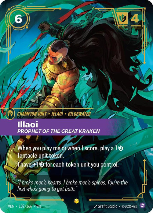 Illaoi, Prophet of the Great Kraken (Overnumbered) - Vendetta (VEN) (182/166)