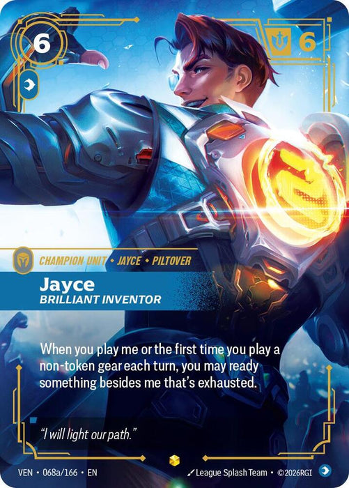 Jayce, Brilliant Inventor (Alternate Art) - Vendetta (VEN) (068a/166)