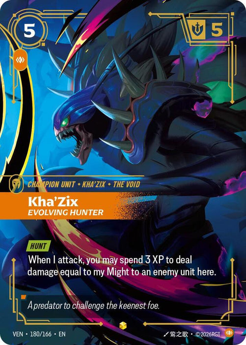Kha'Zix, Evolving Hunter (Overnumbered) - Vendetta (VEN) (180/166)