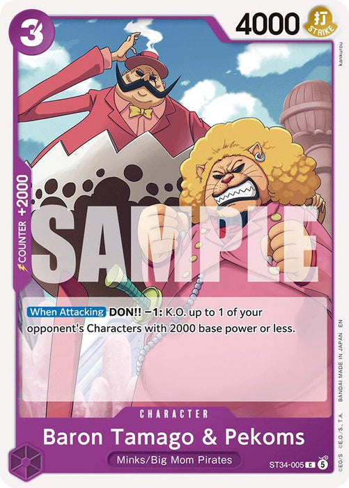 Baron Tamago & Pekoms [Starter Deck: PURPLE Charlotte Katakuri]