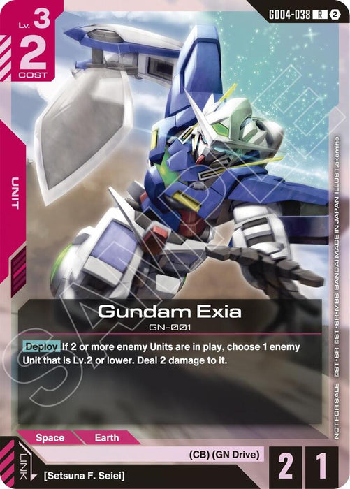 Gundam Exia (GD04-038) (Event Pack 02) - Gundam Promotional Cards (GCG-PR)