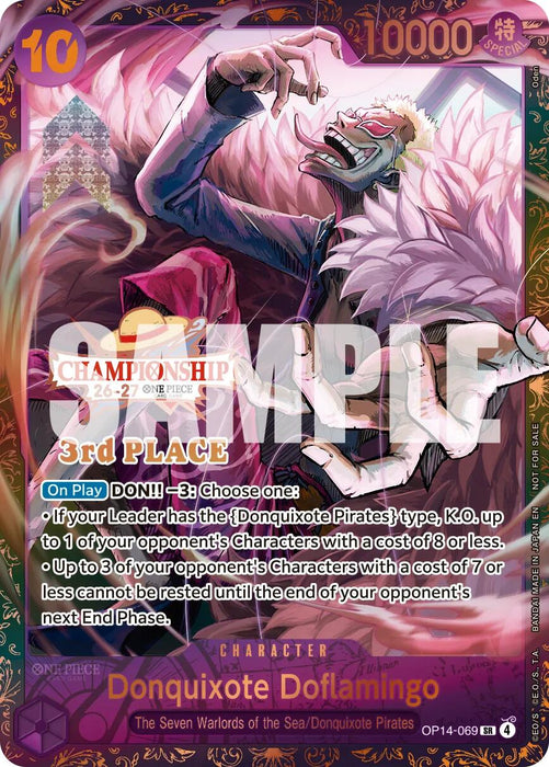 Donquixote Doflamingo (CS 26-27 3rd Place Trophy Card) [One Piece Promotion Cards]