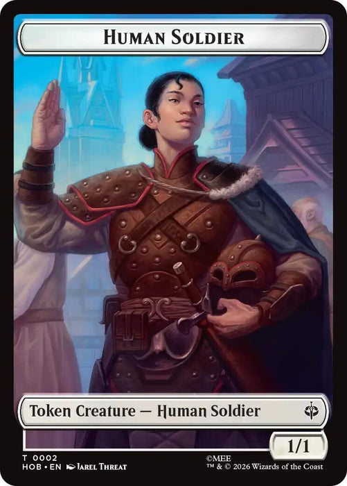Human Soldier // Treasure (0013) Double-Sided Token [The Hobbit Tokens]
