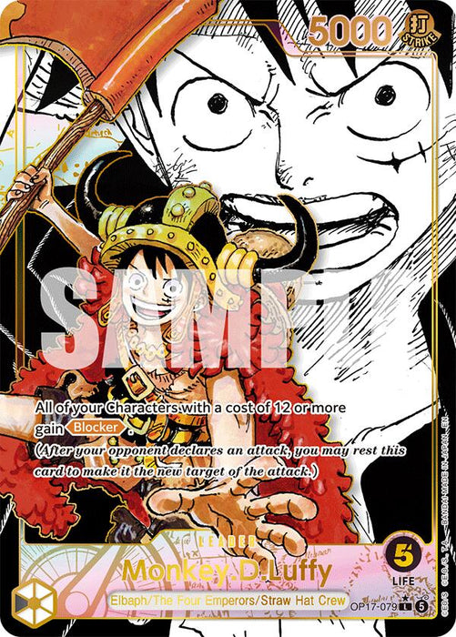 Monkey.D.Luffy (Super Leader Alternate Art) [The World's Strongest Warriors]