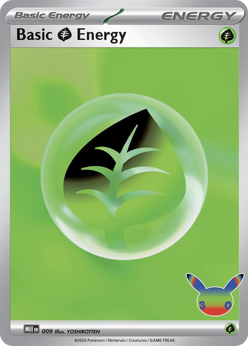 Basic Grass Energy (009) (30th Celebration) [Mega Evolution Energies]